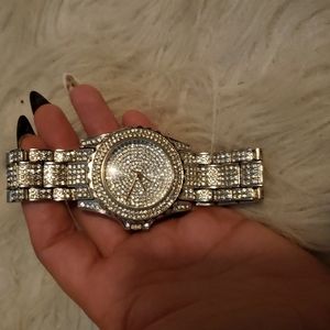 Unisex bling watch 9 inches approximately
